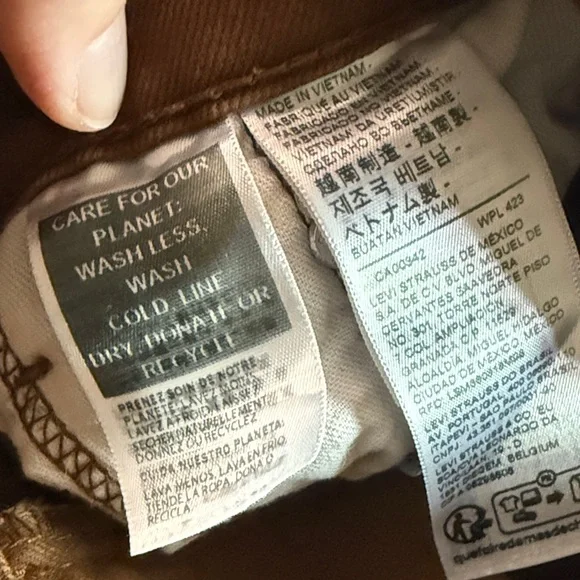 Levi 511 Brown Skinny Jeans - Picture 3 of 8